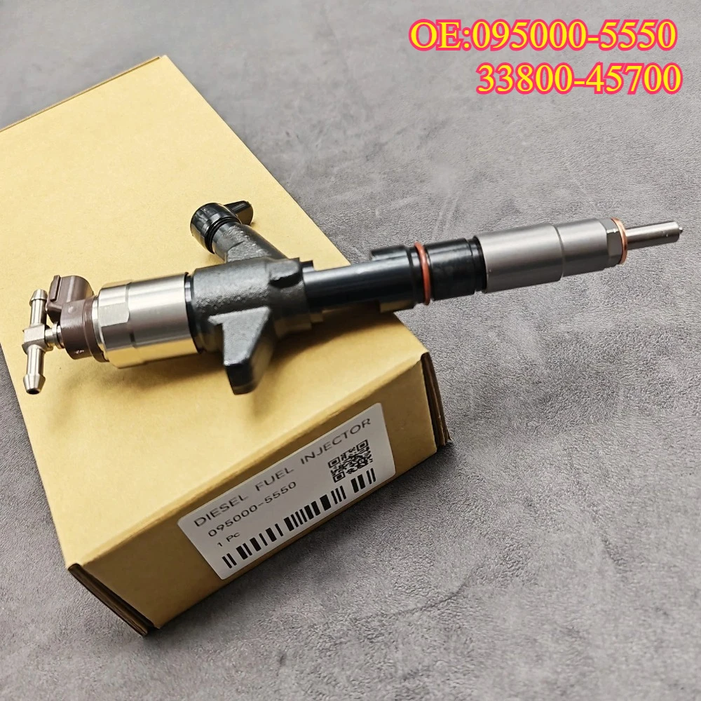 High quality New For 095000-5550 33800-45700 Common Rail Injector  DCRI105550 For Denso Hyunda HD78W Mighty