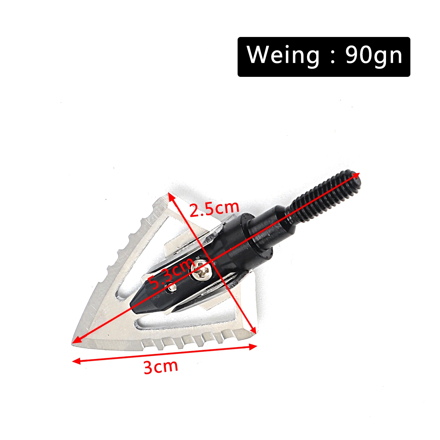 3 قطعة نصائح سهام الصيد رؤوس السهم برودهيدس للرماية قوس منحني مركب وأقواس متقاطعة وسهم #6