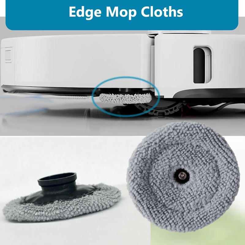 Mop Cloth Pads Replacement For Roborock Saros 10 / G30 Robot Vacuum Cleaner Reusable Washable Mopping Pad Accessories