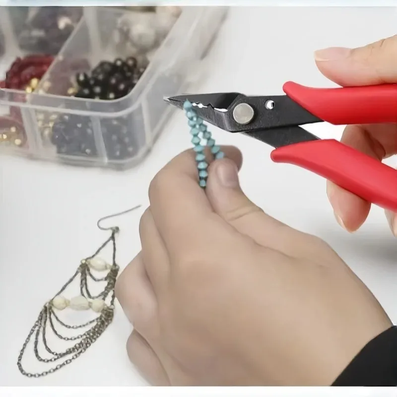 American-Style Bead Positioning Pliers - Needle Nose Tool for Small Beads & Wire Clasp Fixing (DIY Handmade Jewelry)