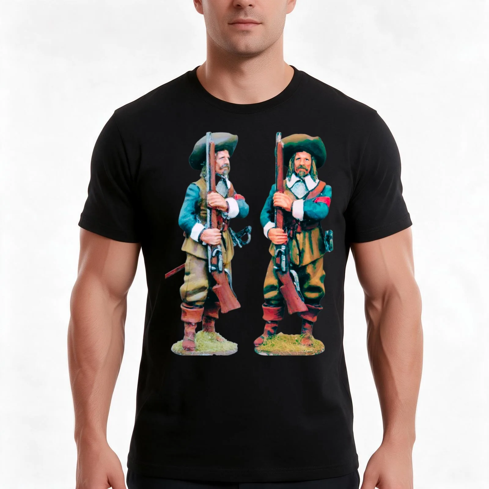 Musketeer of the Thirds T-Shirt, Summer Casual Cotton Tee, Oversized Streetwear Tops, Vintage Graphic Print, Unisex Men Women