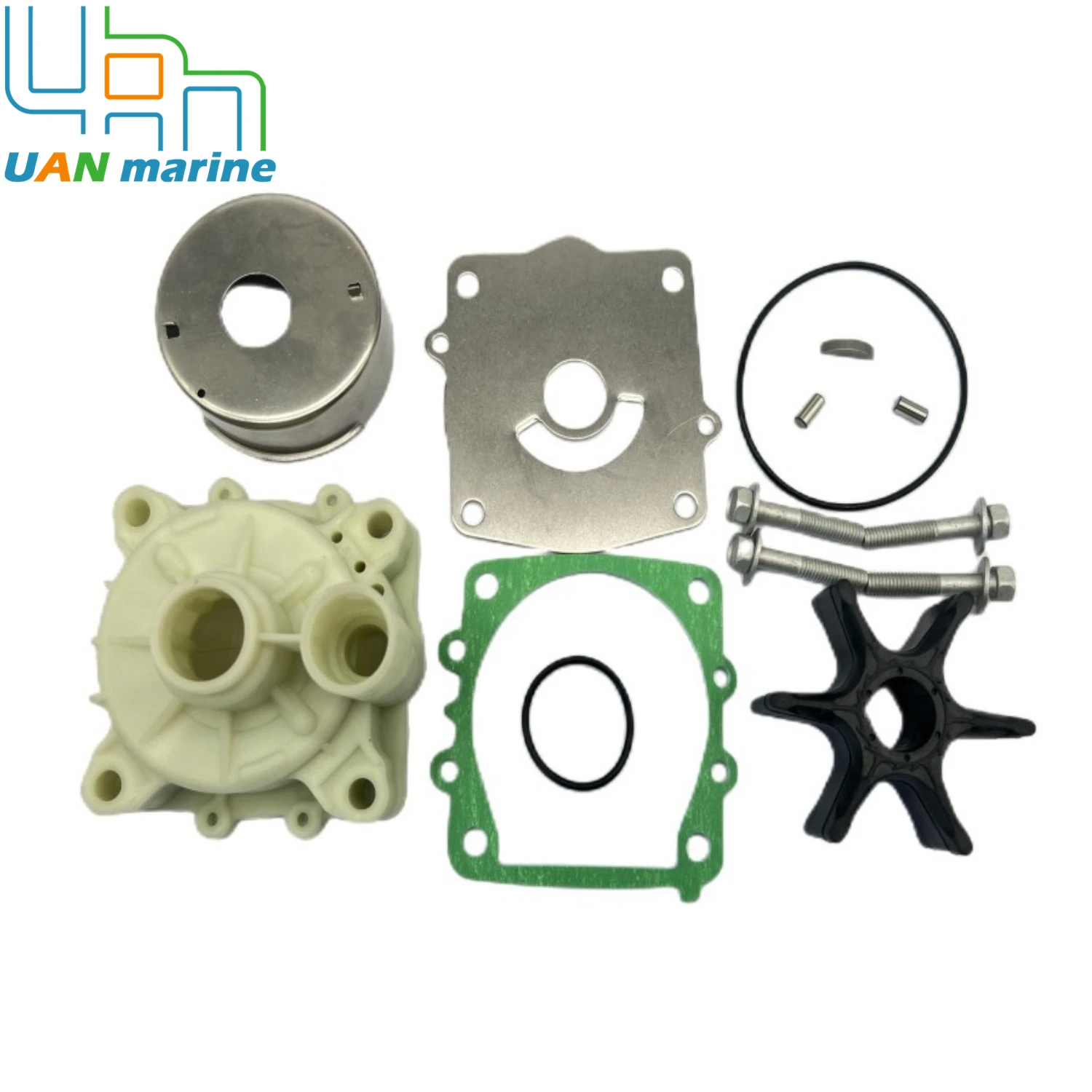 

6N6-W0078 Water Pump Impeller Repair Kit With Housing For Yamaha 2-Stroke 115HP 130HP Outboard 6N6-W0078-00 6N6-W0078-01