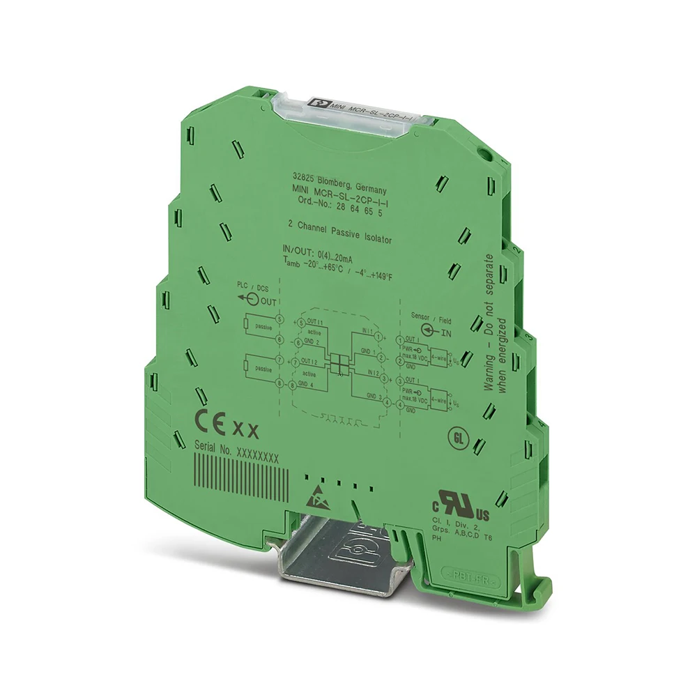 2864655 MINI MCR-SL-2CP-I-I Loop-Powered Isolators MCR Passive Isolator 2-Channel