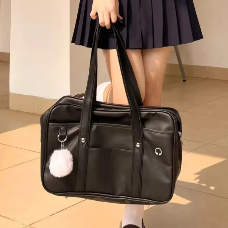 

Japanese Student Tote Bag Fashionable Simple Large-capacity Handbag Travel Commuter Computer Bag Advanced Shoulder Messenger Bag