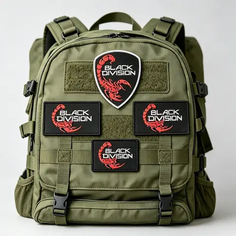 Newly Designed Black Division (Black Fox Squad) Team Spirit Game-related Arm Badge for Promotional Items backpack patch