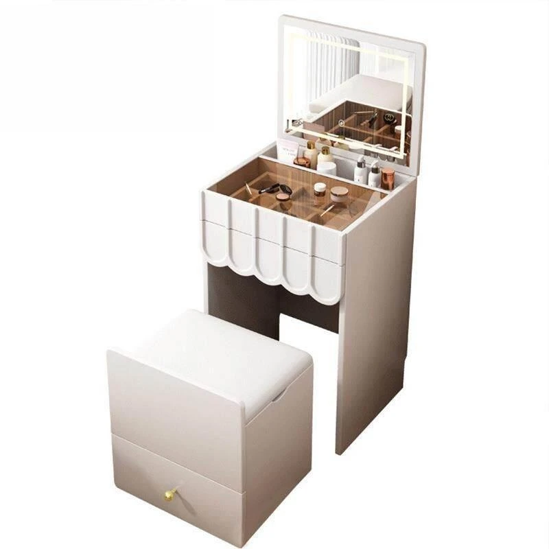 Cream style dresser, high sense, flip cover Internet celebrity creative furniture, makeup table storage cabinet integrated