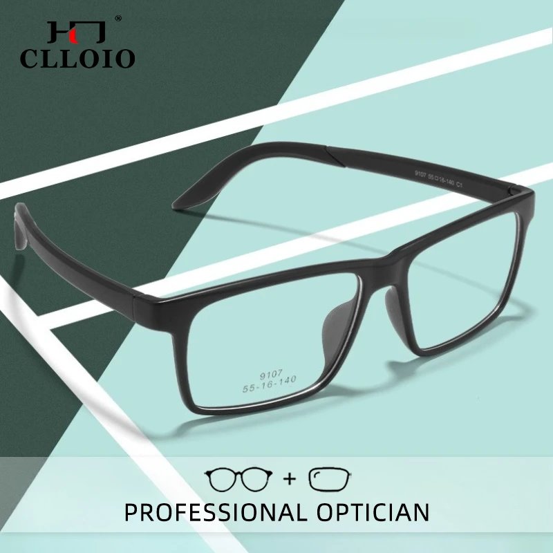 

CLLOIO Fashion Ultralight Sporty Anti-Falling Myopia Glasses For Tennis Basketball Men Progressive Prescription Reading Glasses