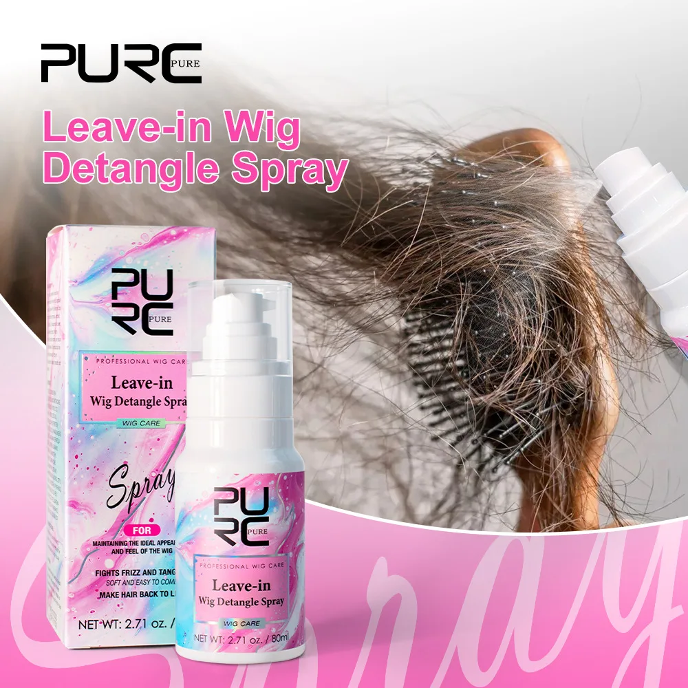 5pcs Wig soft spray repair hair dry hairy and fluffy not easy to knot wig hair care spray No need to wash Hair care Freeshipping