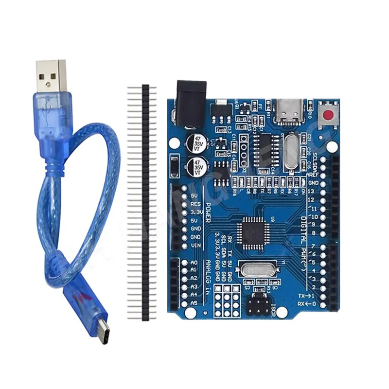 UNO R3 Development Board ATMEGA328P CH340/ATEGA16U2 Compatible For Arduino with Cable Proto Shield Expansion Board MICRO/TYPE-C