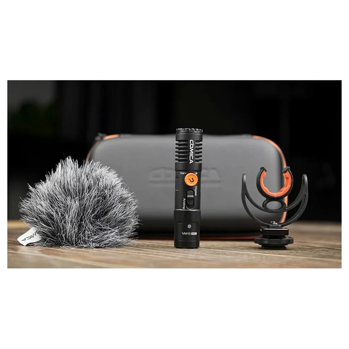 Comica VM10 PRO Camera Shotgun Microphone with Shock Mount, for IPhone, Android and DSLR