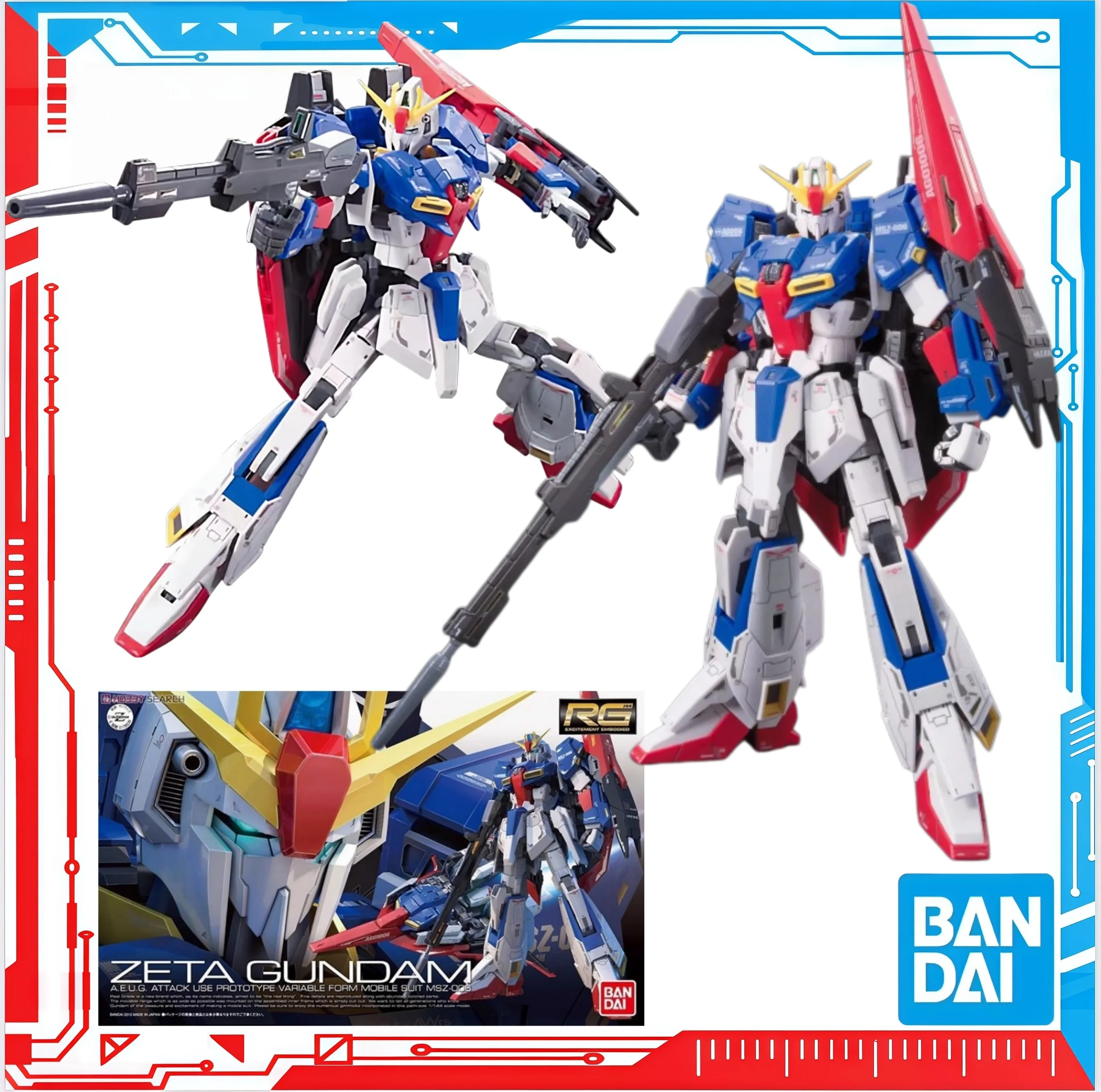 Bandai RG 1/144 GUNDAM MSZ-006 - Model Kit Zeta Gundam avis et prix