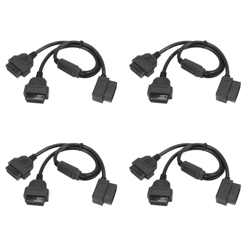 4pcs-50cm-y-style-obd-2-obdii-adapter-splitter-cable-male-to-dual-female-obd2-diagnostic-tool-car-connector-cable
