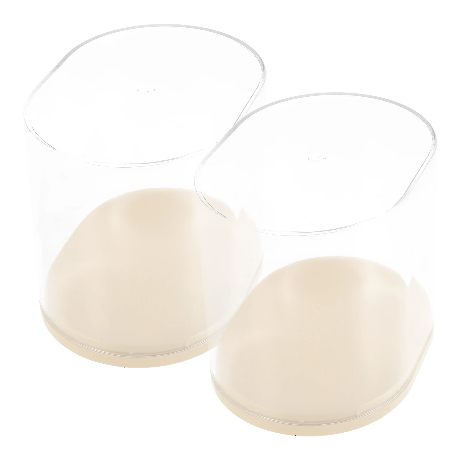 

2pcs Clear Figure Display Case Transparent Storage Box Dust-Proof Showcase For Collectibles Mini Plastic Organizer With Lid