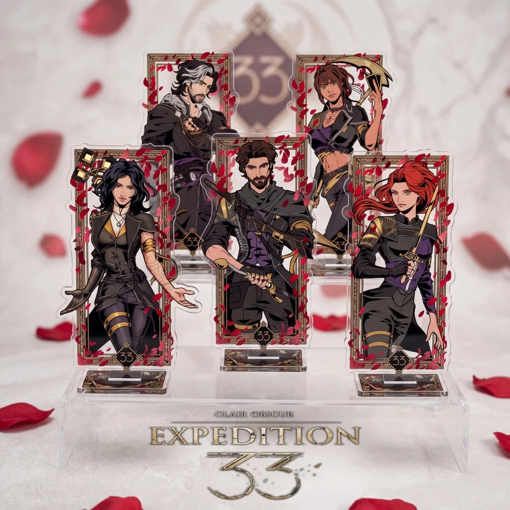 Clair Obscur Expedition 33 Maelle Gustave 15cm Acrylic Stand Double Sided Tarot Art RPG Game Desktop Figure Keychain Gift