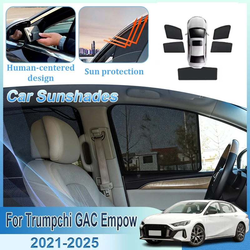 

Car Mesh Sunshade For Trumpchi GAC Empow 2021 2022 2023 2024 2025 Dodge Attitude MK4 Sun Visor Window Shades Auto Accessories