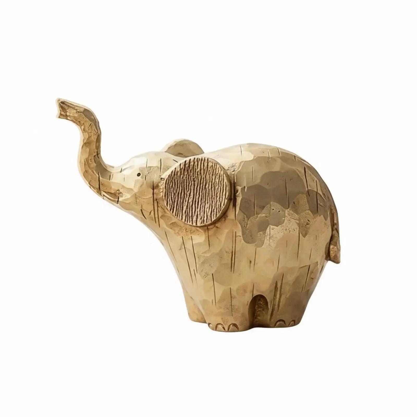 Vintage Elephant Figurine Resin Sculpture for Living Room Decor Abstract Art Statue Decorative Home Accent Piece