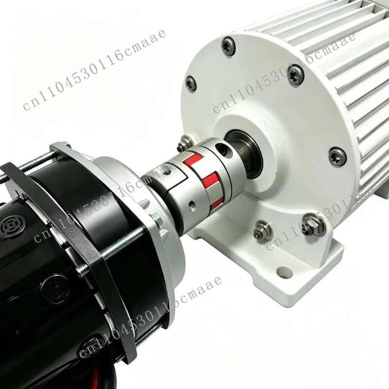 low-speed three-phase with DC permanent magnet motor for test systems for wind turbines and hydroelectric power generation