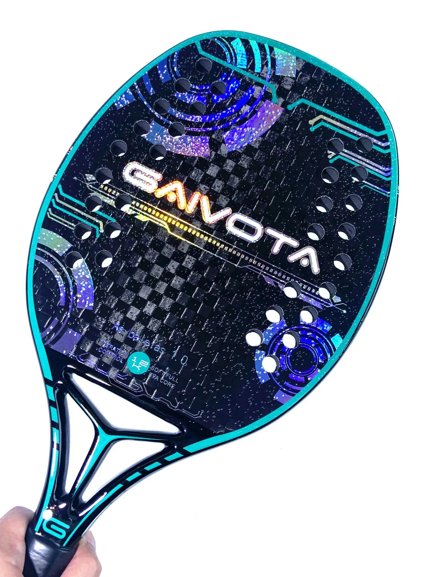 Gaivota Beach Tennis racquet 12K carbon+bag