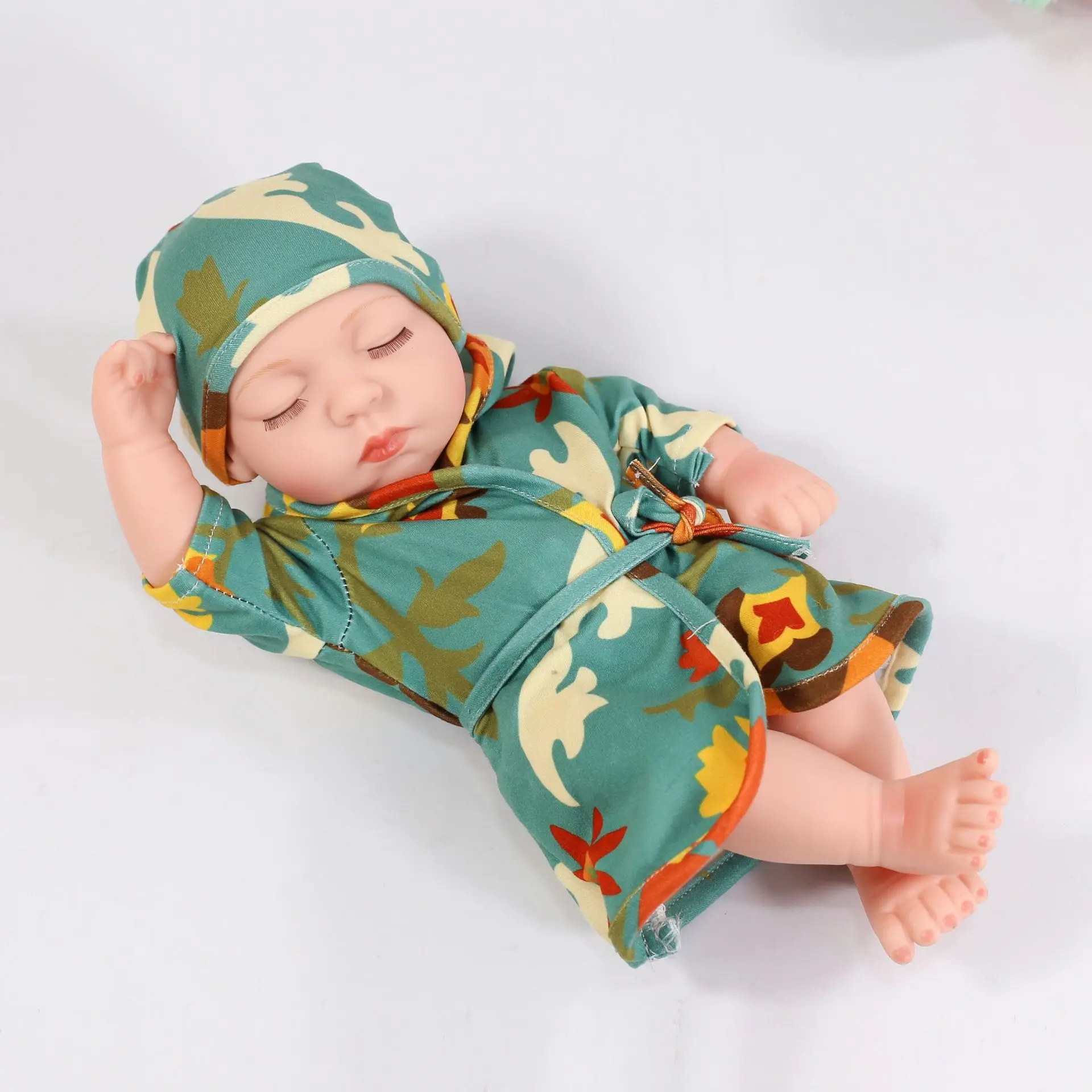 

29cm Full Silicone Reborn Baby Dolls Lifelike Real Baby Reborn Toys For Girls Soft Silicone Body Play House Toys Children's Gift