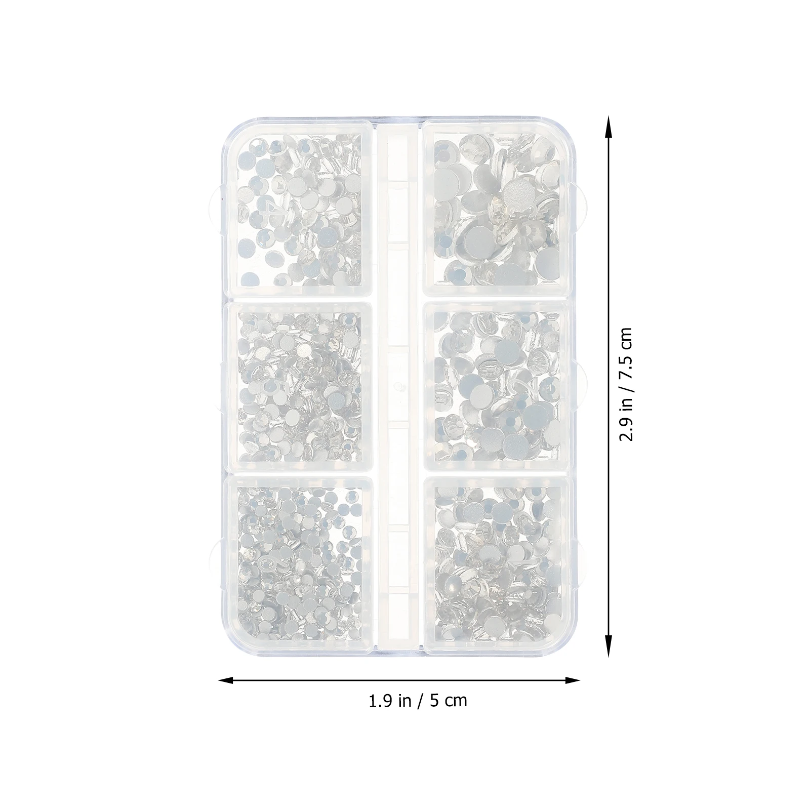 1 صندوق حفر المياه مسمار الفن ملصقات أحجار الراين المسطحة للتقليم Diy بها بنفسك ديكور جراب هاتف الراتنج الحرفية مسمار الملحقات #2