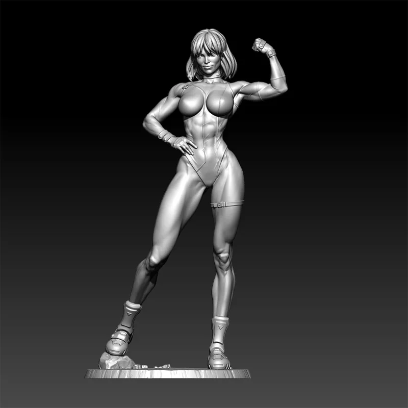 1/24 75mm 1/18 100mm Resin Model Kits The Strong Girl Figure Unpainted No Color RW-1283