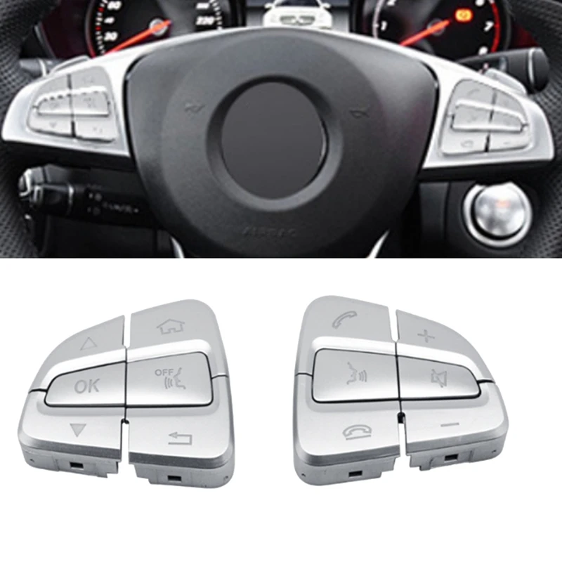 

Car Multifunction Steering Wheel Button Volume Adjustment Switch For Mercedes-Benz C-Class W205 GLC W253