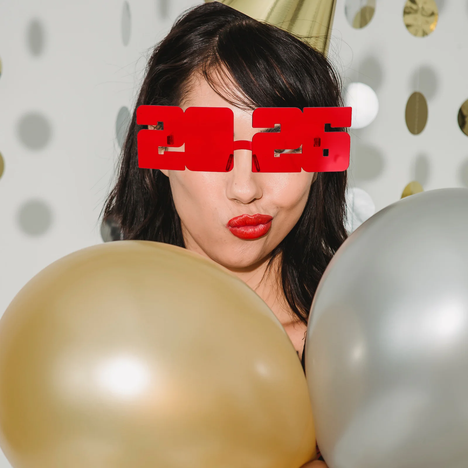 

4Pcs 2026 New Year Party Eyewear Plastic Number Glasses Photo Props Festive Celebrations Accessory Plastic New Years Eve Glasses