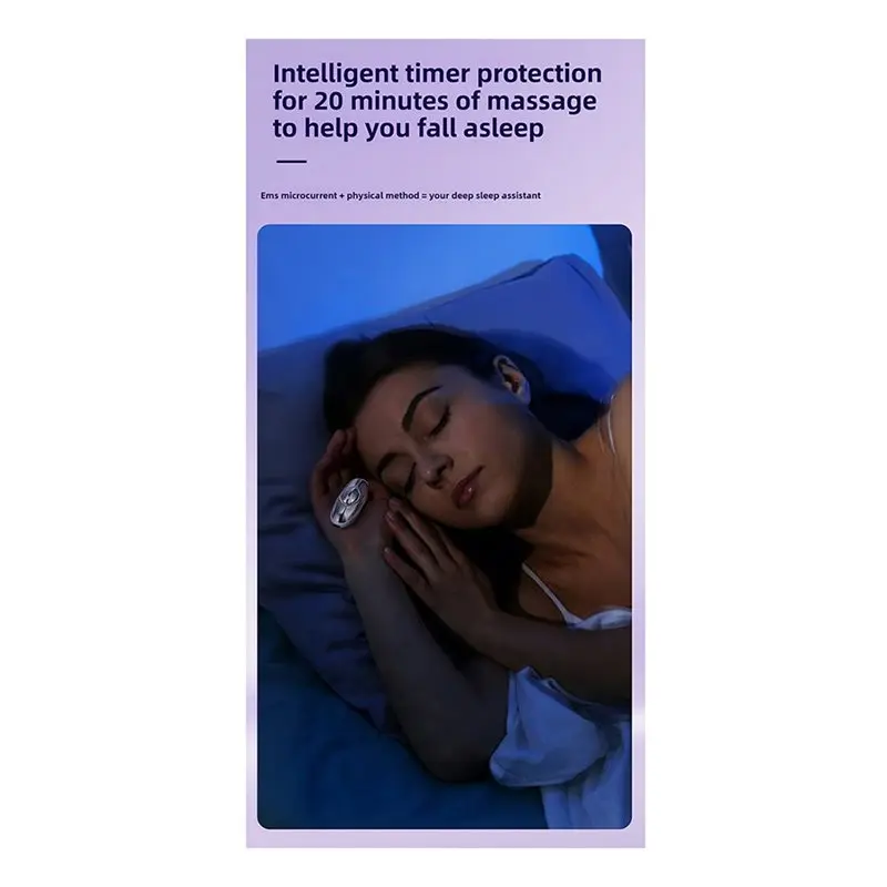 AB43-Smart Handheld Sleep Aid Handheld Sleep Aid Help You Fall Asleep Microcurrent-Assisted Relaxation For Insomnia Home-Use