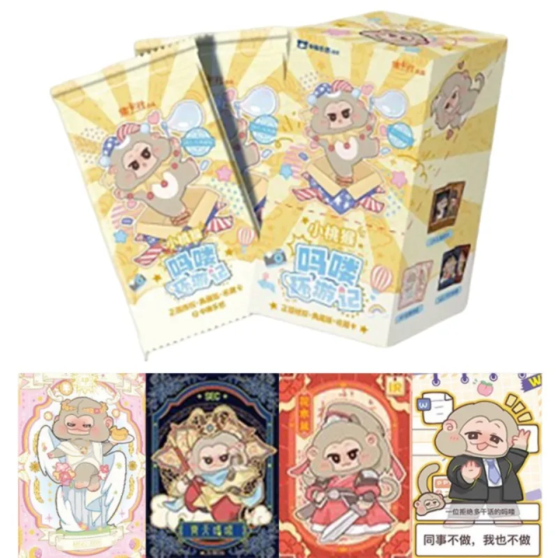 

Card Fun Official Genuine Little Peach Monkey Cards Malou's Journey Collectible Cards Anime Themed Holiday Gifts Toys