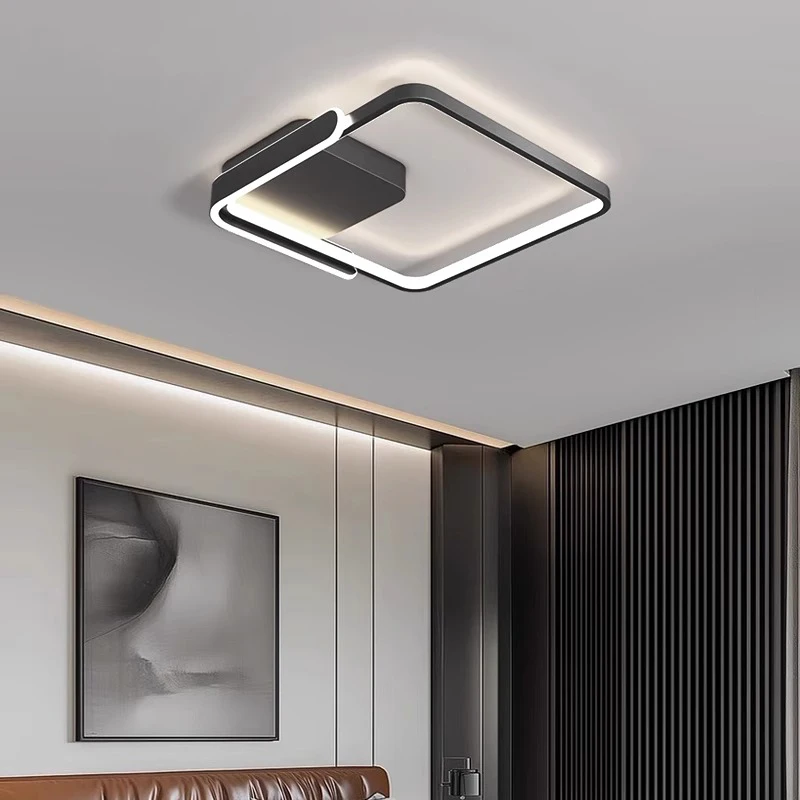 Modern Minimalism Bedroom Led Ceiling Lamp Circle Ring Dimmable Living Dining Room Lamps Lighting Home Decor Lustre  Fixtures