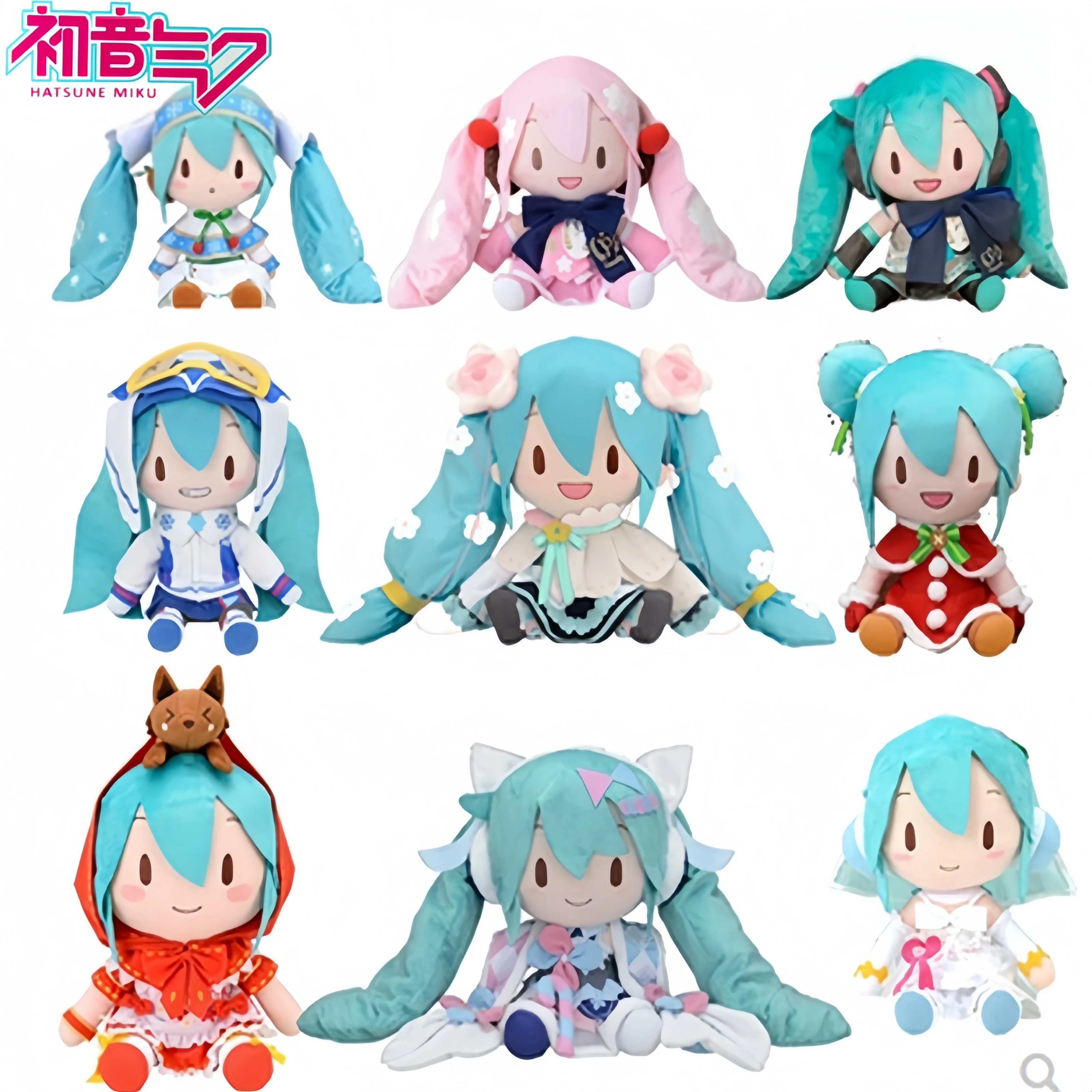 

New Original Anime Sega Vocaloid Hatsune Miku Plush Toys Miku Fufu 2023 Maneki Neko 40cm Cartoon Collection Plush Girl Gift Toy