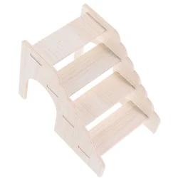 Hamster Climbing Ladder Toy Small Pets Training Guinea Pig Toys Gerbil Wood Platform Wooden Rat Cage