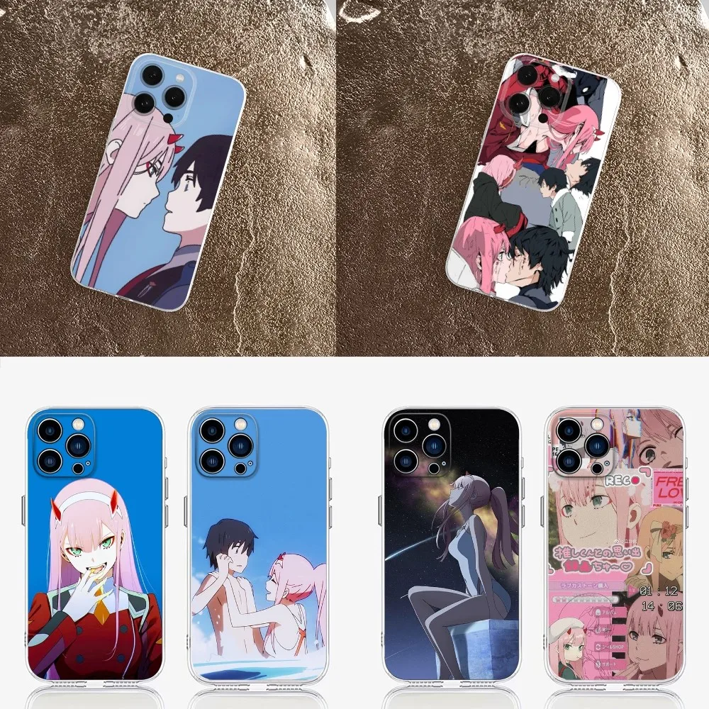 DARLING in the F-FRANXX  Phone Case  For IPhone 16,15,14,13,11,12 Pro Max Mini X XR XS 7,8 Plus SE  Clear Shockproof  Cover