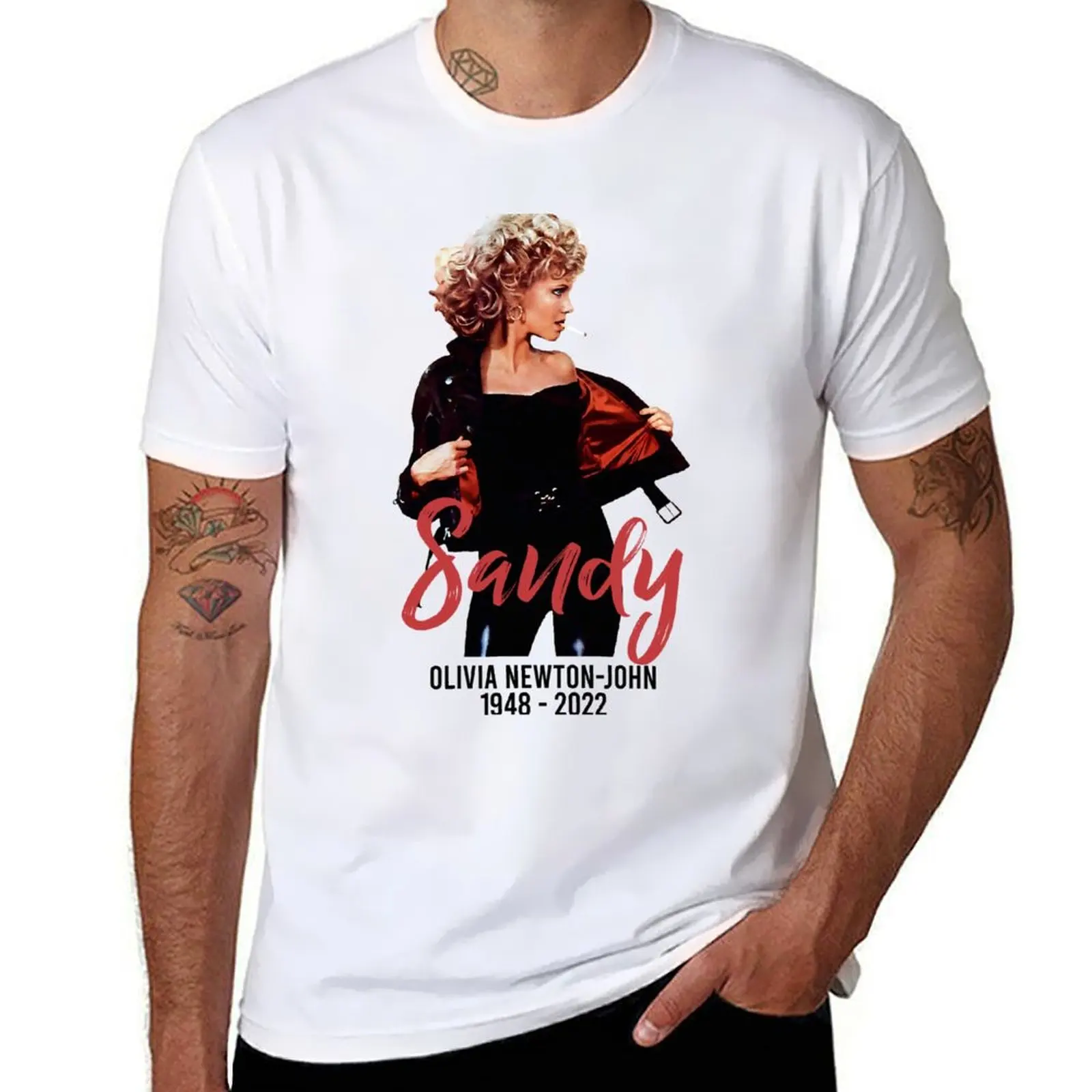 

Olivia 2022 1948 John Newton T-Shirt Simple Casual Short Sleeve Cotton T-Shirt