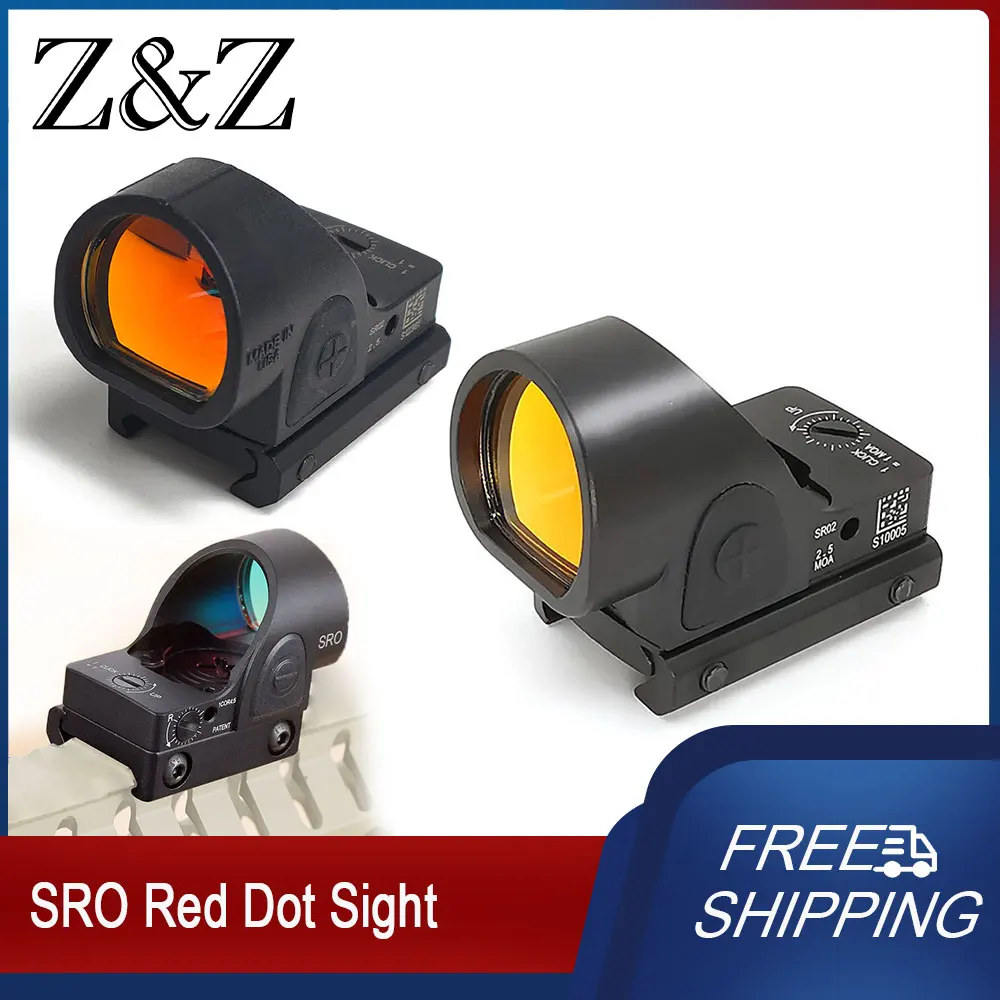 

Weapon MINI Metal SRO Sight Red Dot Sights Scope Collimator Fit 20mm Rail Tactical Reflex Optics Optical Scopes 2.5 MOA