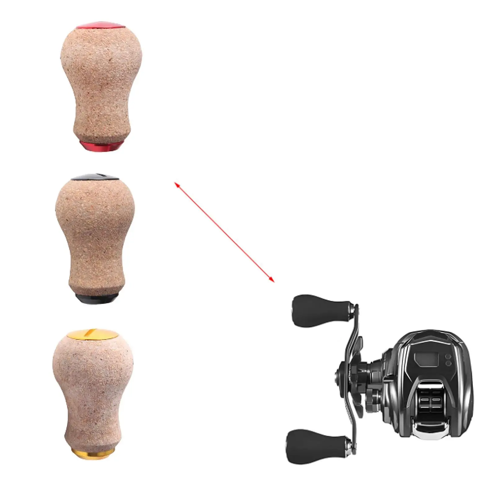 

Ручка для рыболовной катушки, ручка для рыболовной ручки «сделай сам», аксессуар, портативные катушки, модификация детали, резиновая пробка, запасная часть, ручка, сделай сам