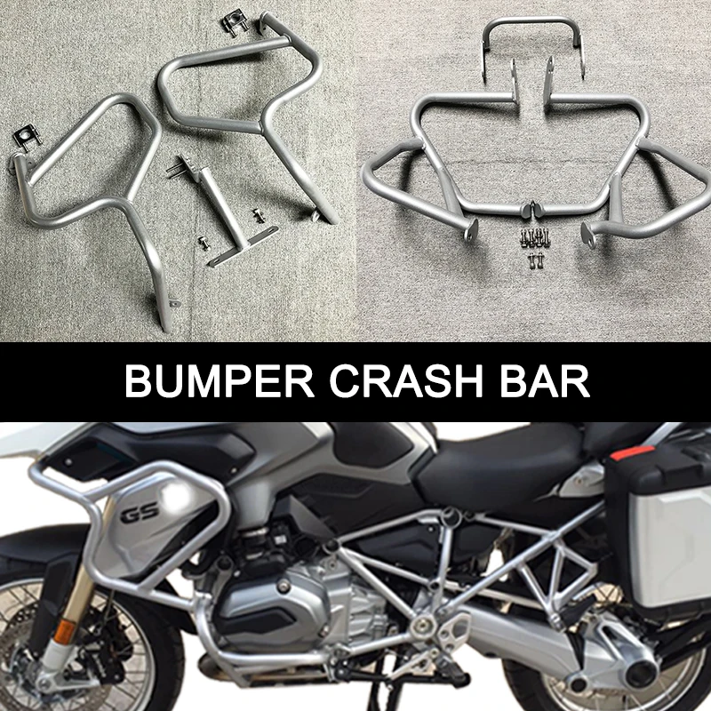 

For BMW R1200GS Upper&Lower Bumper Crash Bar R1200 GS R 1200GS R 1200 GS 2014 2015 2016 2017 Motorcycle Engine Guard Protector