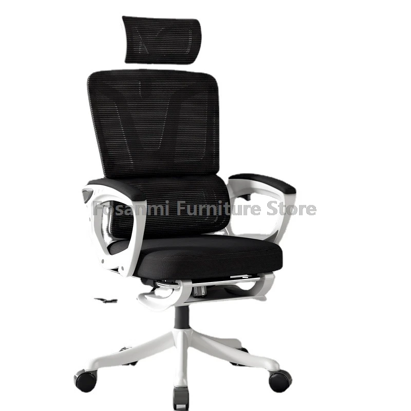 Ergonomic Office Chair With Headrest And Back Support Height Adjustable Mesh Chair For Gaming Computer Desk Chair With Armrests