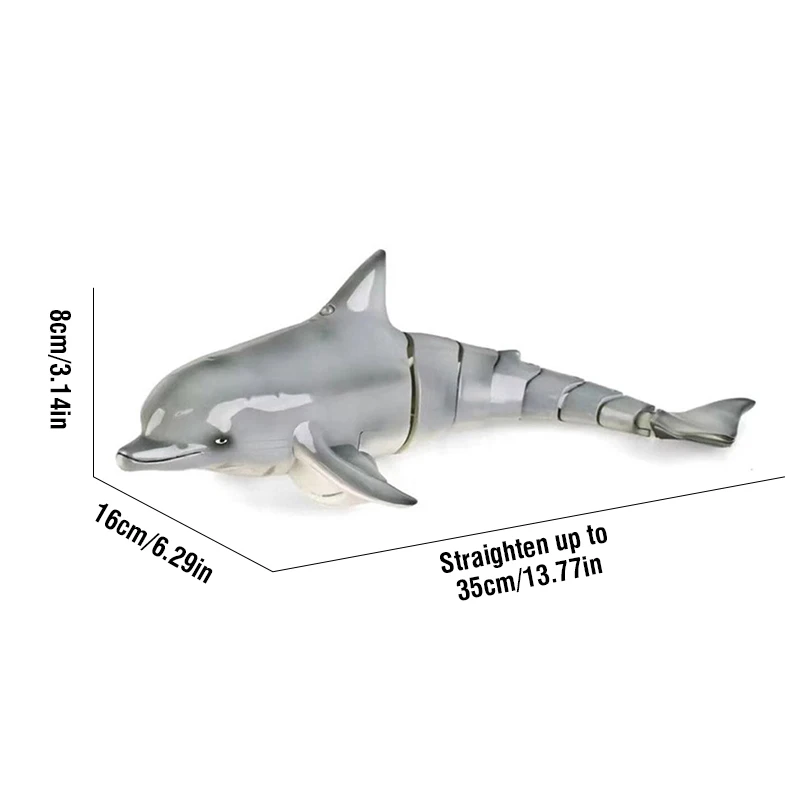 RC Dolphin Whale Spray Water Toy 2.4G Remote Control Shark Animal Water Boat Ship Robots Fish Electric Toys for Kids Xmas Gifts