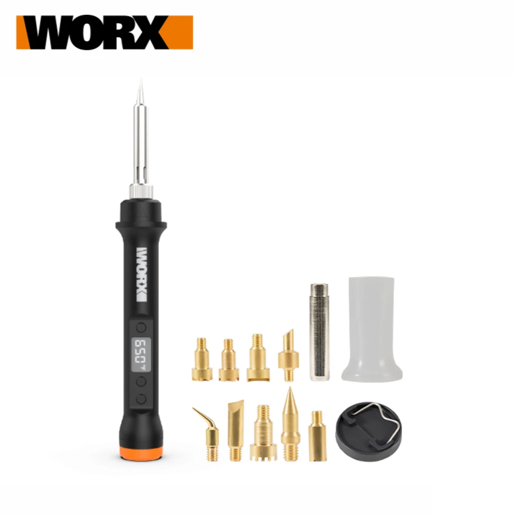 Burner-soldering Iron Battery Worx Wx744.9, 20 V, Without and Charger Cordless Electric Rechargeable Welding Tool DIY Tools