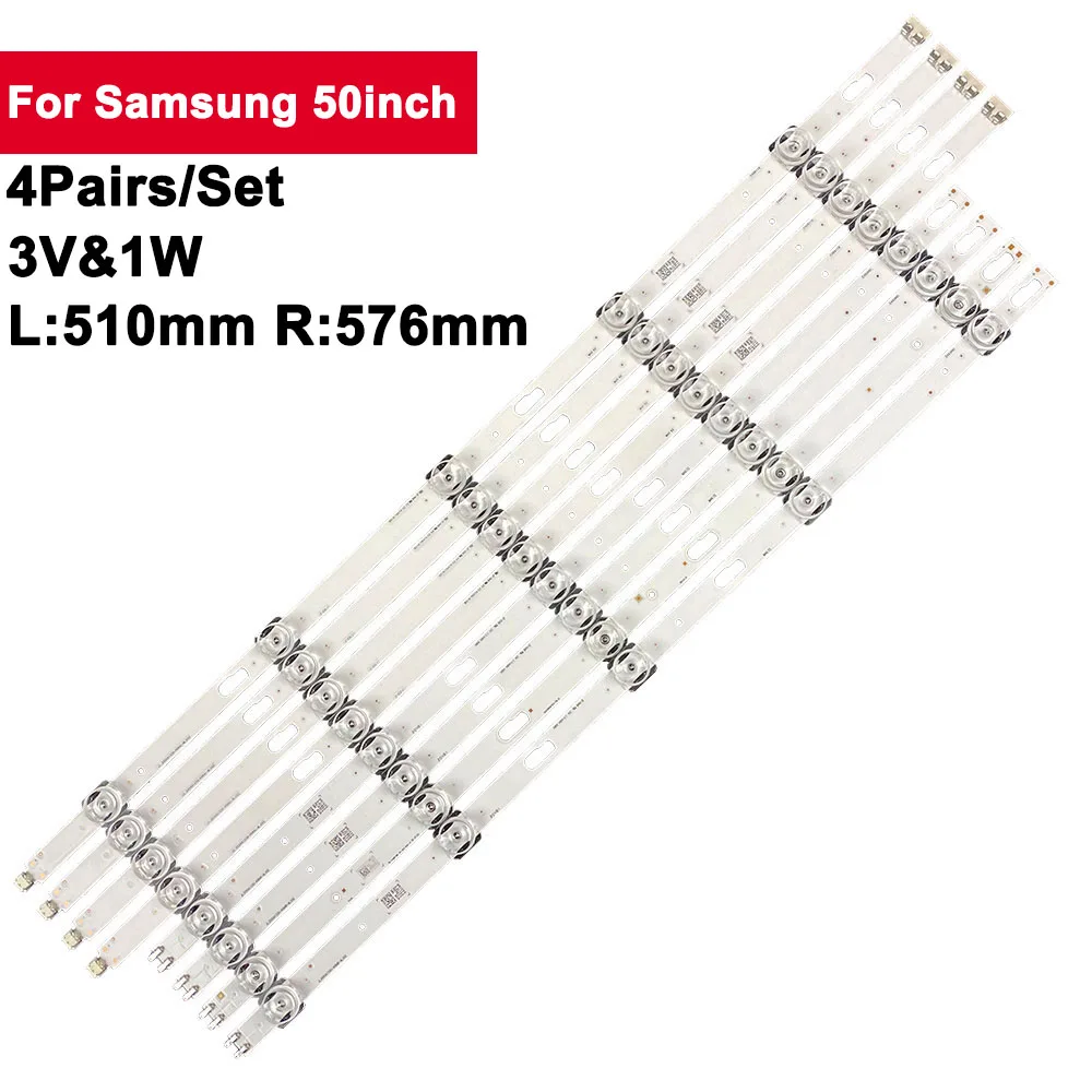 

8Pcs for Samsung LED Backlight UN55TU8200 UN55TU7000 UN55TU8000 UE55TU7025 UE55TU8000 UE55TU7100 UE55TU7000 BN96-50316A 50315A