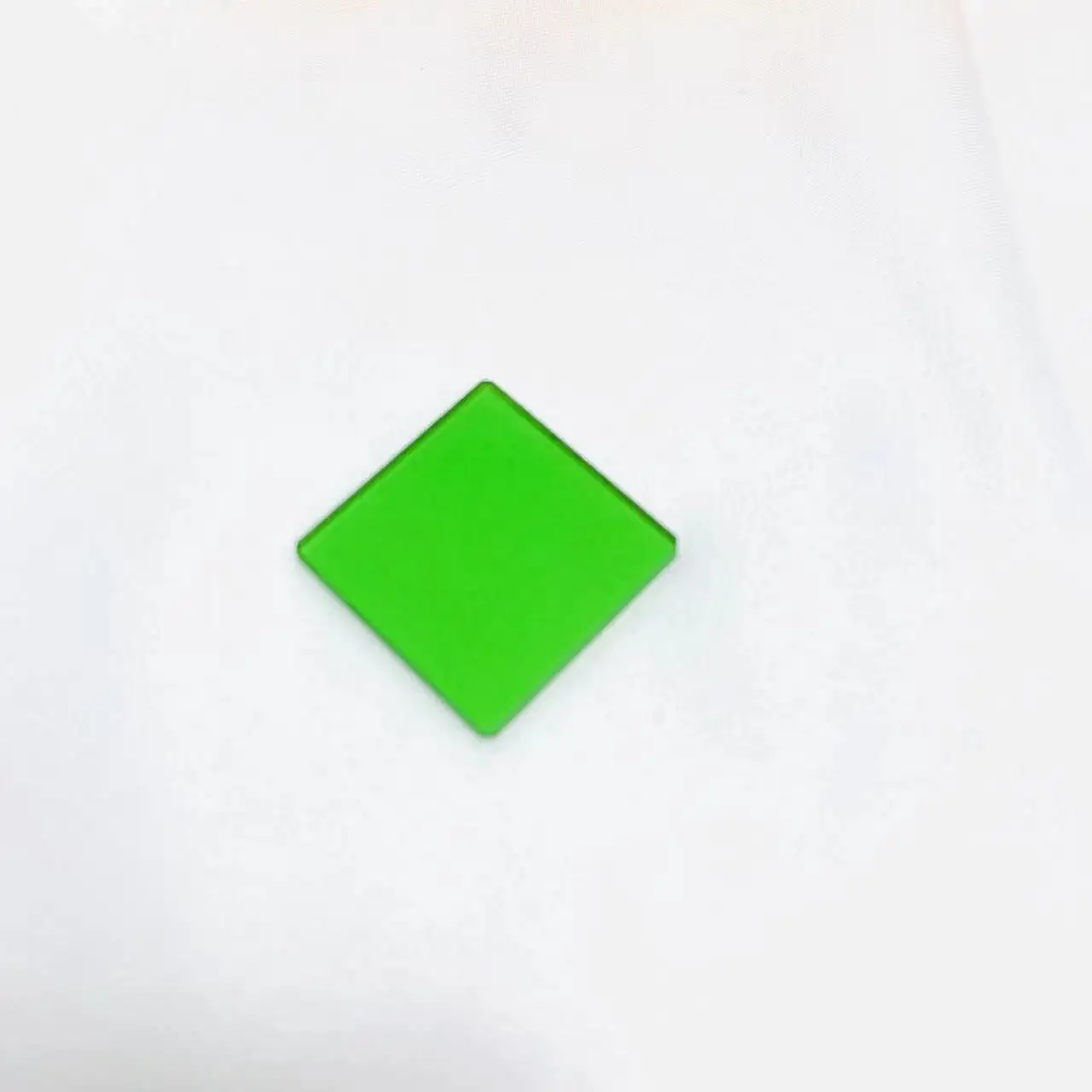 2 pezzi dimensioni totali 25x25x2mm quadrato 575nm luce verde IR Pass filtro vetro LB17 per lampada