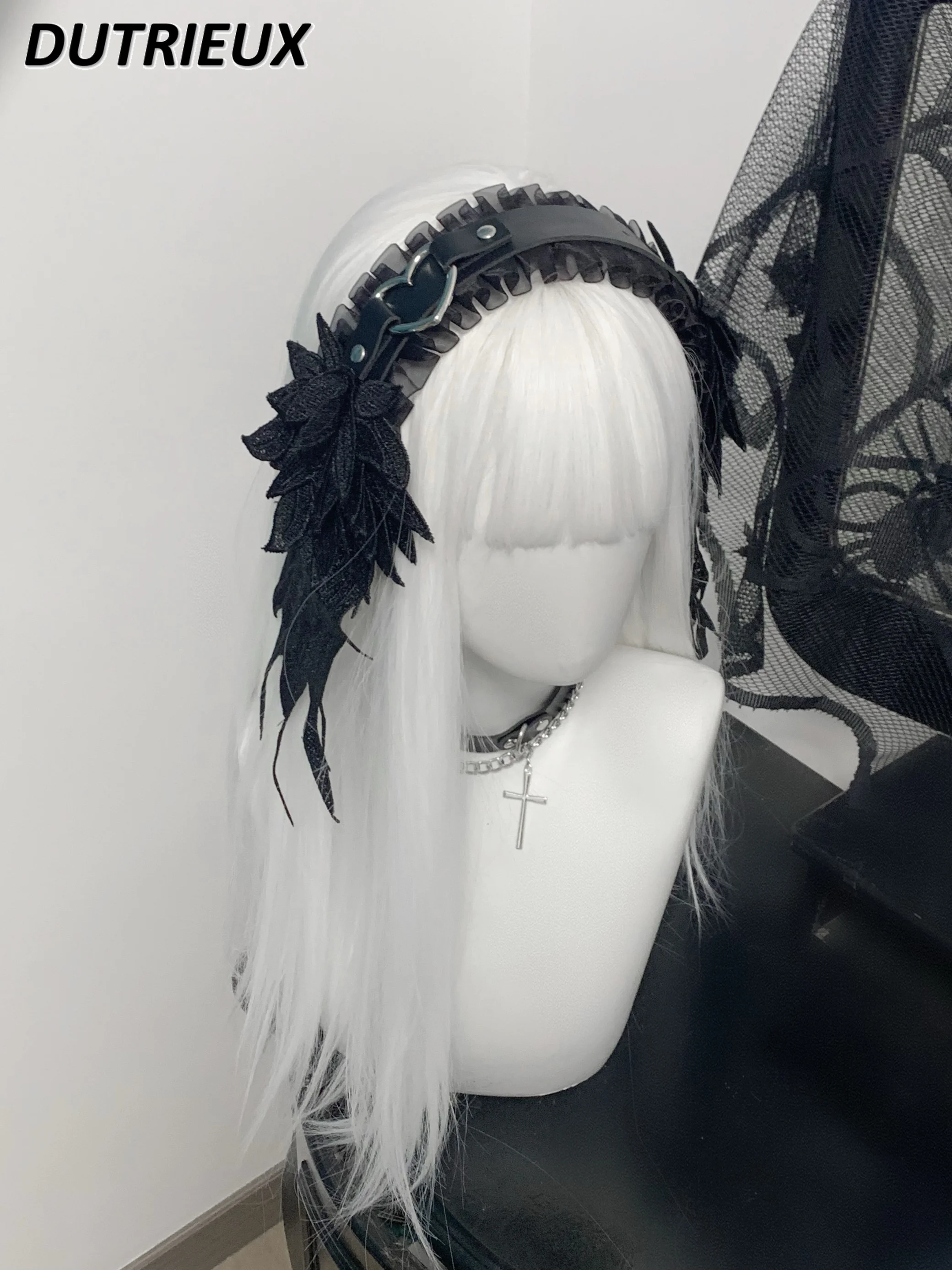 Fashion Japanese Style Headband Gothic Lolita Headdress Subculture New Headwear 2024 New Sweet Cute Hair Accessories for Women