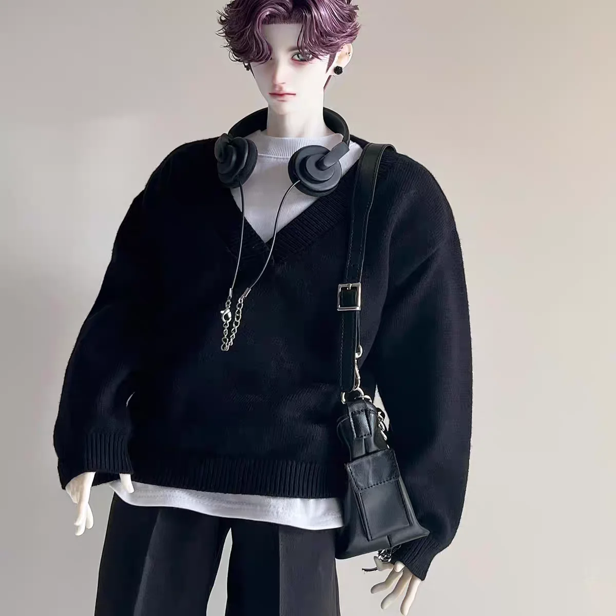 

Свитер с глубоким v-образным вырезом и длинными рукавами, куртка для куклы BJD, подходящий размер 1/4 cd2d PoPo68, топ дяди ID75, топ дяди, 5 цветов