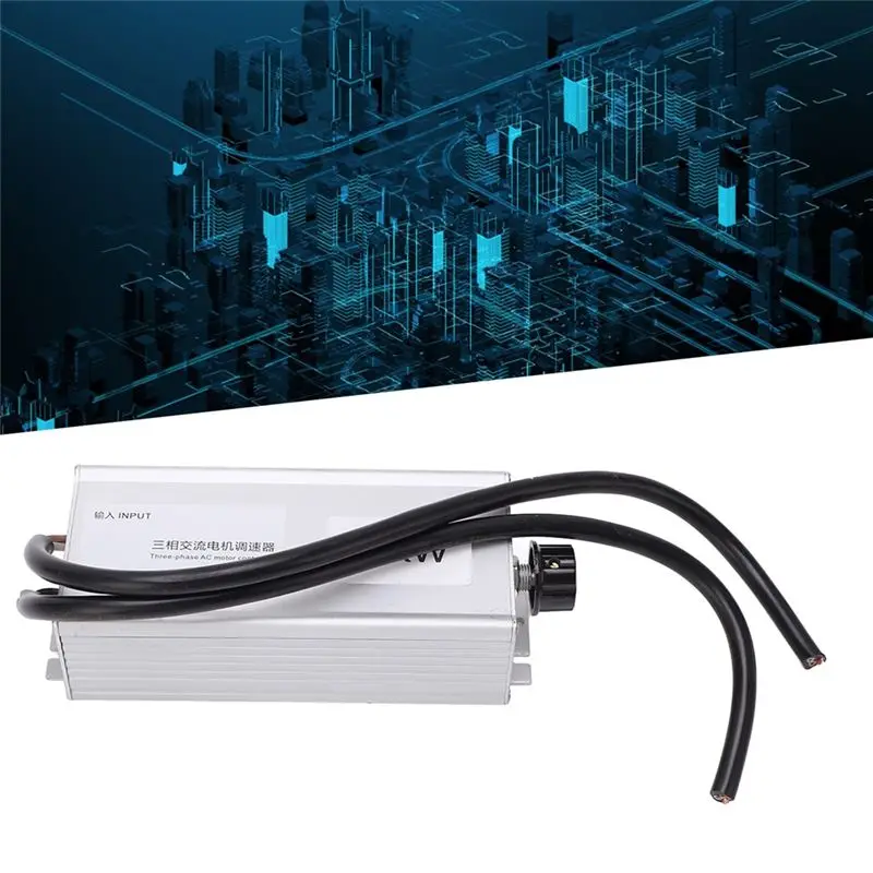 Stock Quantitymotor Speed Controller, 2.2KW 3 Phase Aluminum Alloy 380V Variable Electronic Speed Regulator For Purification Axi