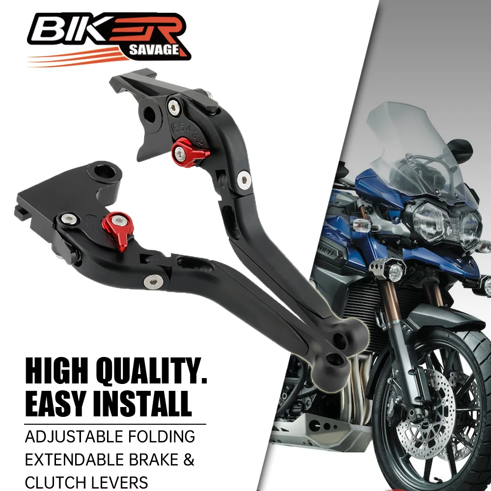 

Adjustable Folding Extendable Brake & Clutch Levers Motorcycle For Tiger 800 Trident 660 Street Triple S 660 Moto Accessories