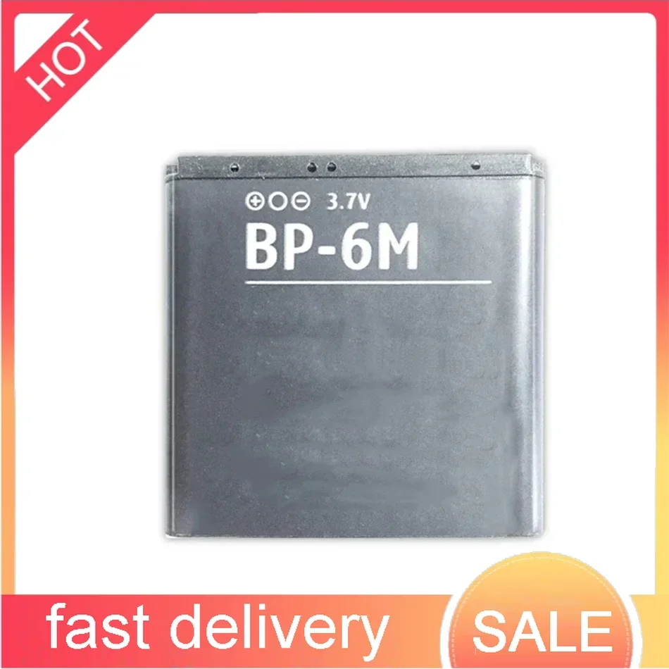 BP-6M 3.7V 1100mAh Mobile Phone Batteries For Nokia N73 N77 N93 N93S 3250 6151 6233 6234 6280 6282 6288 6290 9300i 9300