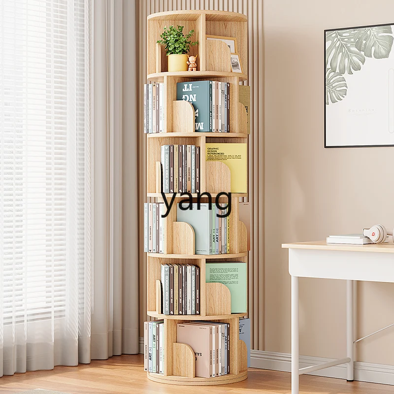 CX Estantería giratoria de 360 grados, estantería para libros con imágenes de suelo para niños que ahorra espacio