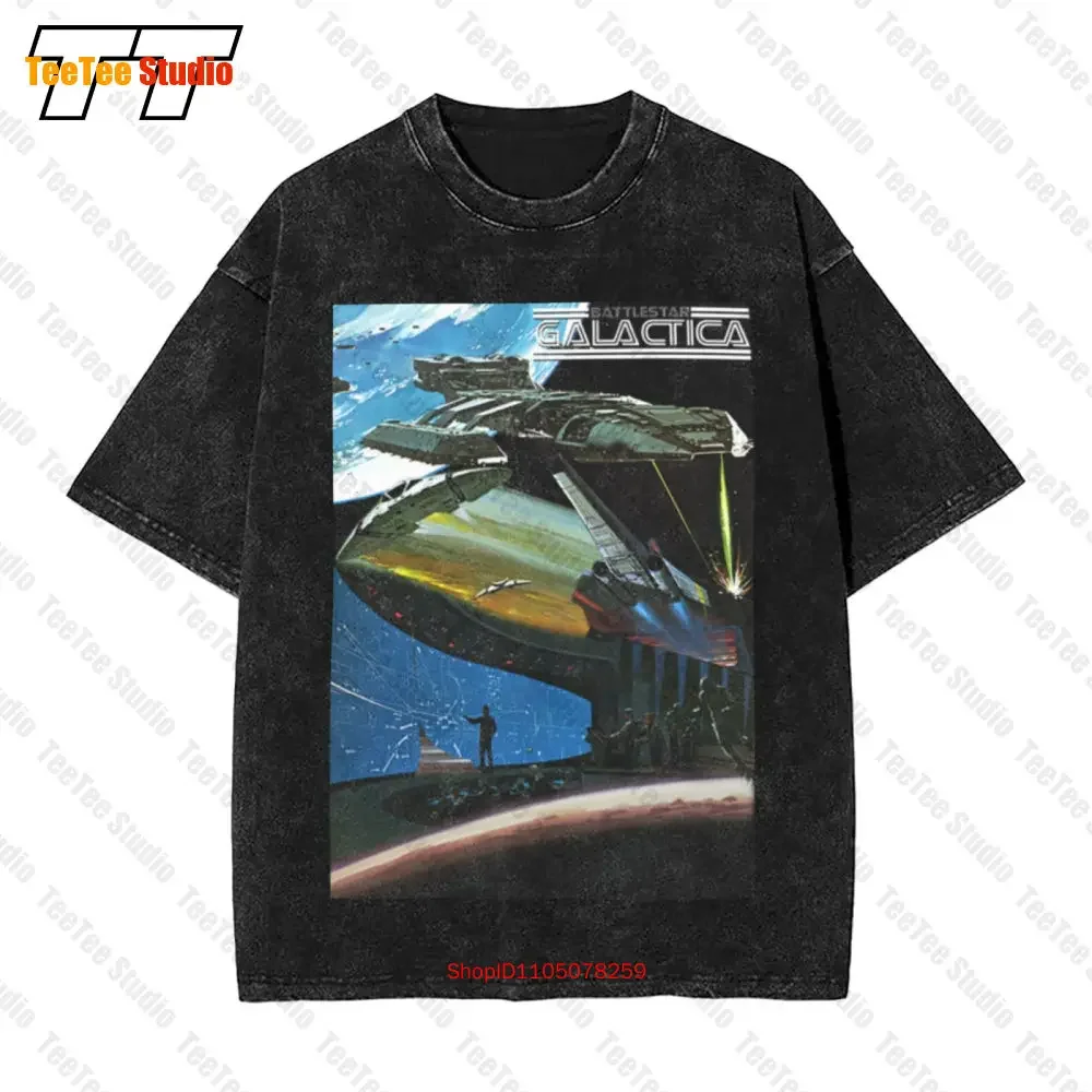 Battlestar Galactica Concept Art Vintage Oversized T-Shirt QBOR