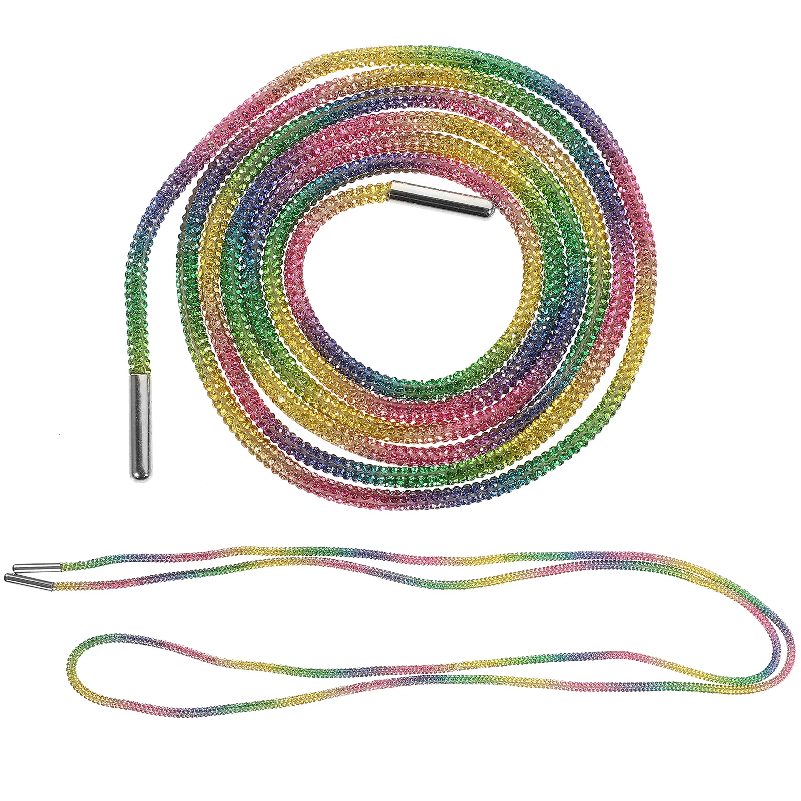 

1 Pair 120cm Crystal Rhinestone Bling Shoelaces for Sneakers Casual Glitter Shoe Laces Durable Decorative Beautiful Long